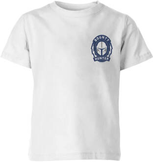 The Mandalorian Bounty Hunter kinder t-shirt - Wit - 134/140 (9-10 jaar) - Wit - L