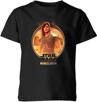 The Mandalorian Cara Dune Framed kinder t-shirt - Zwart - 110/116 (5-6 jaar) - S