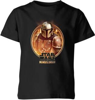The Mandalorian Framed kinder t-shirt - Zwart - 98/104 (3-4 jaar) - XS