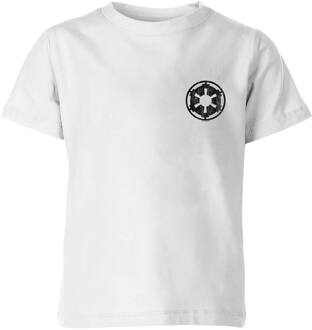 The Mandalorian Galactic Empire Insignia kinder t-shirt - Wit - 98/104 (3-4 jaar) - Wit - XS