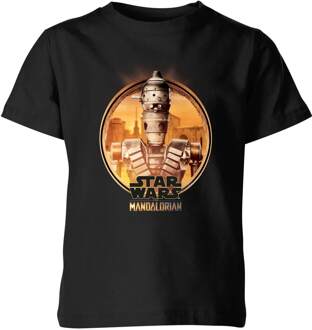 The Mandalorian IG-11 Framed kinder t-shirt - Zwart - 110/116 (5-6 jaar) - S