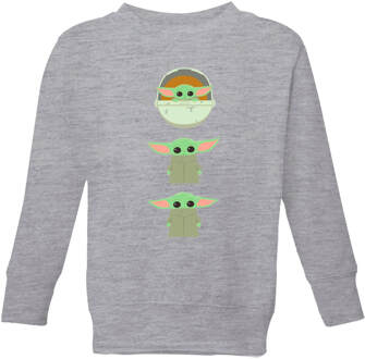 The Mandalorian The Child Poses Kids' Sweatshirt - Grey - 122/128 (7-8 jaar) Grijs