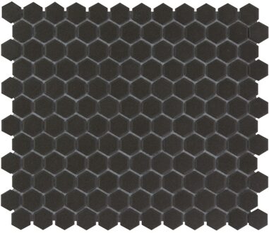 The Mosaic Factory 0,78m² -Mozaiek London Hexagon Zwart 2,3x2,6