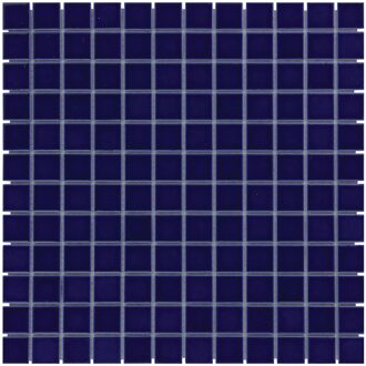 The Mosaic Factory 0,90m² - Mozaiek Tegels - Barcelona Vierkant Donker Blauw 2,3x2,3