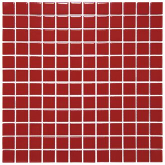 The Mosaic Factory 0,90m² - Mozaiek Tegels - Barcelona Vierkant Rood 2,3x2,3