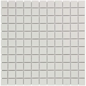 The Mosaic Factory 0,90m² - Mozaiek Tegels - Barcelona Vierkant Wit 2,3x2,3