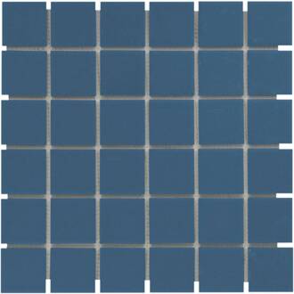 The Mosaic Factory 0,96m² -Mozaiek London Vierkant Blauw 4,8x4,8