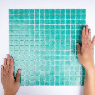 The Mosaic Factory 1,04m² - Mozaiek Tegels - Amsterdam Vierkant Jade Groen 2x2