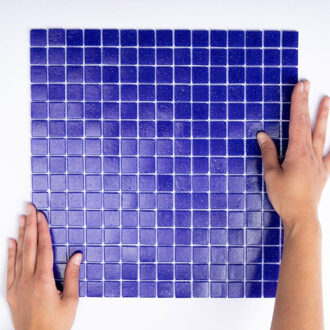 The Mosaic Factory 1,04m² - Mozaiek Tegels - Amsterdam Vierkant Kobalt Blauw 2x2