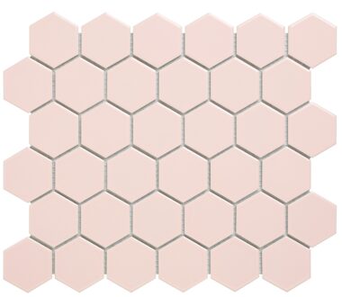 The Mosaic Factory Barcelona hexagon mozaïek tegels 28x33 roze