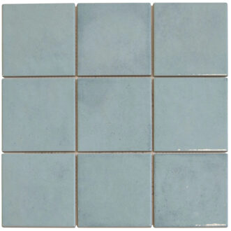 The Mosaic Factory Mozaiek Tegel Kasba 29,7x29,7 cm Glans Turquoise The Mosaic Factory
