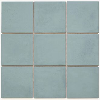 The Mosaic Factory Mozaiek Tegel Kasba 29,7x29,7 cm Mat Turquoise The Mosaic Factory