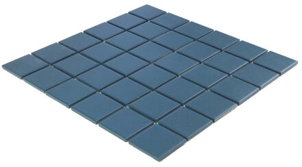 The Mosaic Factory Patterns Mozaïektegel - 4.8x4.8cm - wand en vloertegel - mat - navy blue SM48710