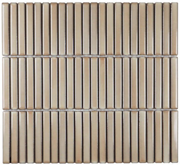 The Mosaic Factory Sevilla Mozaïektegel - 30.8x28.2cm - wand en vloertegel - glans - dessert beige SEF12225