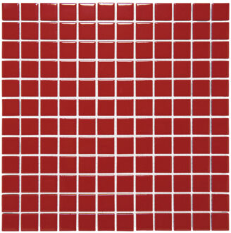 The Mosaic Factory Tegelsample: The Mosaic Factory Barcelona vierkante mozaïek tegels 30x30 rood