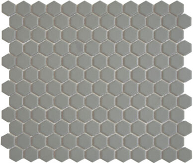 The Mosaic Factory Tegelsample: The Mosaic Factory Hexagon mozaïek tegels 23x26cm urban nature mat