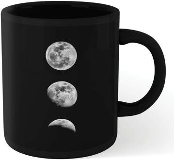The Motivated Type 3 Moons Mug - Black Zwart