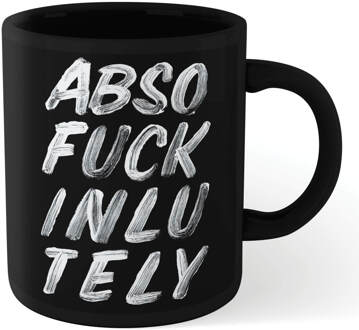 The Motivated Type Absofuckinlutely Mug - Black Zwart