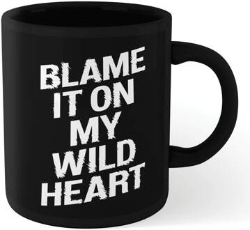 The Motivated Type Blame It On My Wild Heart Mug - Black Zwart