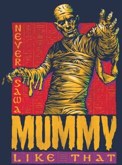 The Mummy Retro Dames T-shirt - Navy - M - Navy blauw