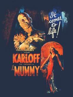 The Mummy Vintage Poster Dames T-shirt - Navy - XL Blauw