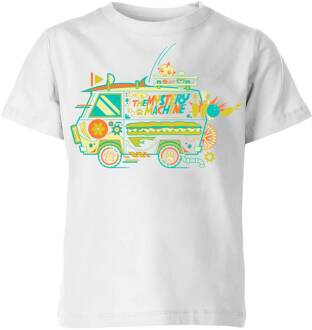 The Mystery Machine Kids' T-Shirt - White - 98/104 (3-4 jaar) Wit - XS