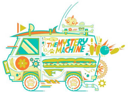 The Mystery Machine Women's T-Shirt - White - S Wit