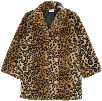 The New meisjes winterjas Bruin - 110-116