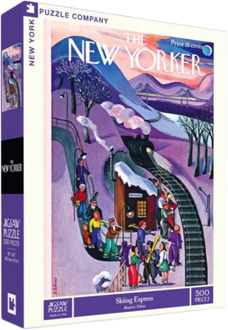 The New Yorker - Skiing Express Puzzel (500 XXL stukjes)