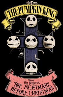 The Nightmare Before Christmas Pumpkin King Unisex T-Shirt - Black - XS Zwart