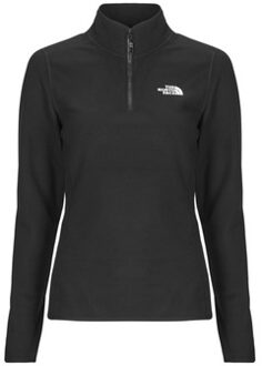 The North Face 100 Glacier 1/4 Zip Fleece Dames Zwart - M