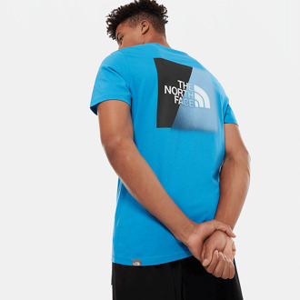 The North Face Bad Glasses T-shirt in Clear Lake Blue / TNF Black Blauw - S