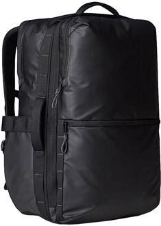 The North Face Base Camp Voyager Travel Backpack tnfblack/asphgr weekendtas handbagage Zwart - H 49 x B 30,5 x D 16 cm