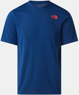 The North Face Bitmap Logo Graphic T-shirt Blauw - M