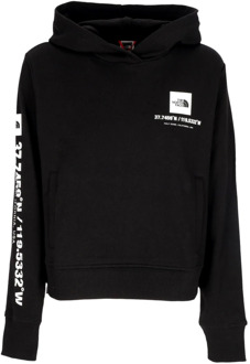 The North Face Coordinates Crop Hoodie - Lichtgewicht Streetwear The North Face , Black , Dames - M,S,Xs