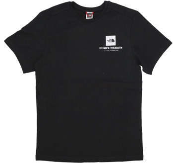 The North Face Coordinates Tee - Streetwear Collectie The North Face , Black , Heren