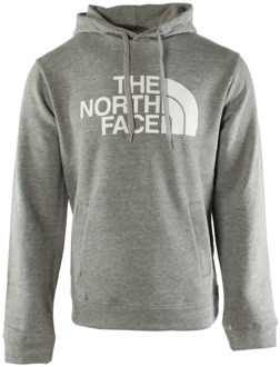 The North Face Drew Peak Heren Outdoortrui - TNF Medium Grey Heather/TNF Black - Maat S