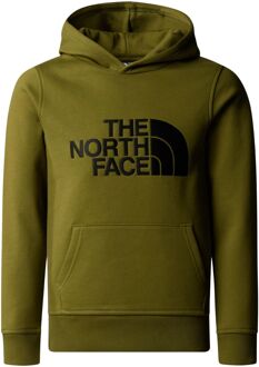 The North Face Drew Peak Hoodie Junior olijfgroen - zwart - M-140/152