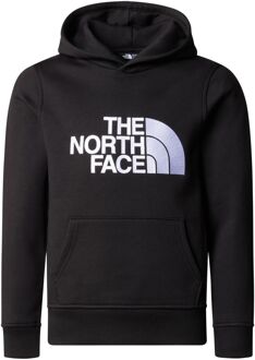 The North Face Drew Peak Hoodie Junior zwart - wit - M-140/152