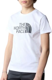 The North Face Easy Shirt Junior wit - donkergrijs - L-152/164