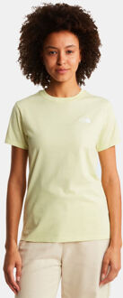 The North Face Evolution Simple Dome Slim T-Shirt Dames Geel