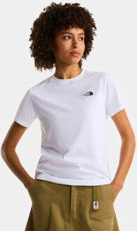 The North Face Evolution Simple Dome Slim T-Shirt Dames Wit