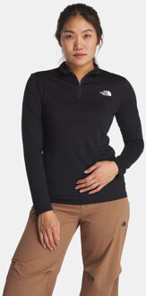 The North Face Flex 1/4 Zip Tee Slim Dames Zwart - M