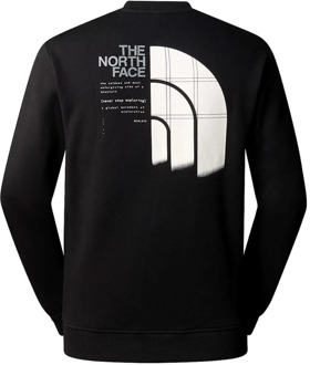 The North Face Grafische Katoenen Sweater The North Face , Black , Heren - L,M