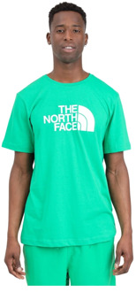 The North Face Groen en wit Easy T-shirt The North Face , Green , Heren - 2Xl,Xl,L,M,S,Xs