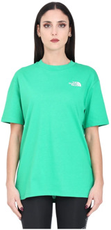 The North Face Groene Oversize Dome T-shirt The North Face , Green , Dames - L,M,S,Xs