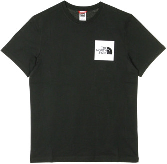 The North Face Heren Korte Mouw Fijne Tee The North Face , Black , Heren - XL