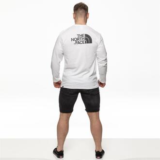 The North Face Heren Lange Mouw Easy Tee in Wit