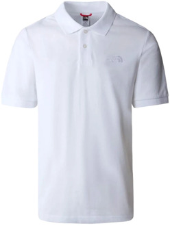 The North Face Heren Polo Shirt Wit Katoen Lente/Zomer 2024 The North Face , White , Heren - 2Xl,Xl,L,M,S