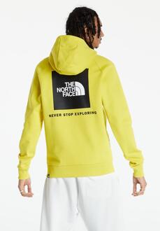 The North Face Heren Reglan Red Box Hoodie in Geel - maat XS
